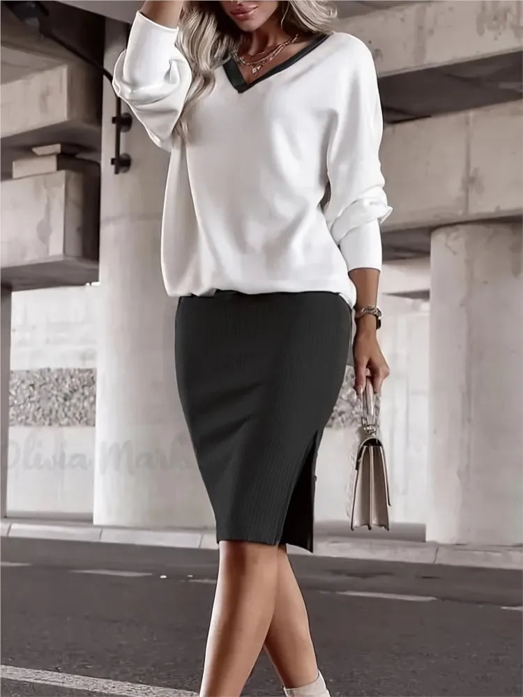 Owner Girl Zweiteiler Damen – Herbst Hoodie & Figurbetonter Minirock